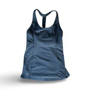 Athleta Women's Seamless Racerback Tank Workout Blue Sleeveless Size Small